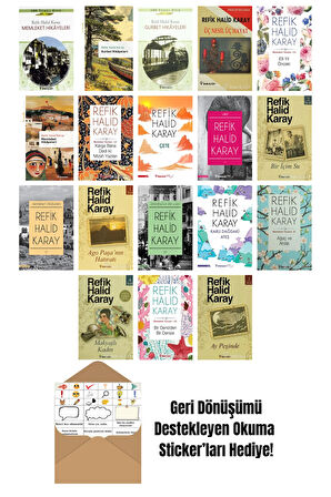 Refik Halid Karay 18 Kitap Seti + Okuma Sticker'ları
