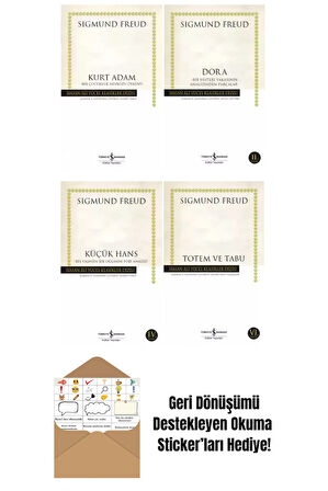 Sigmund Freud 4 Kitap Set + Okuma Sticker'ları