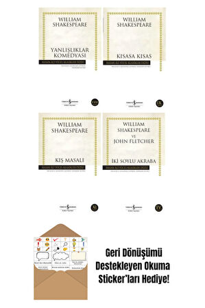 William Shakespeare 4 Kitap Set + Okuma Sticker'ları