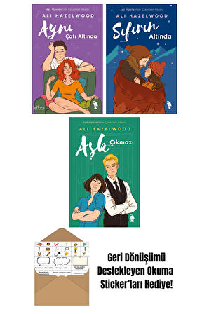 Ali Hazelwood 3 Kitap Seti + Okuma Sticker'ları