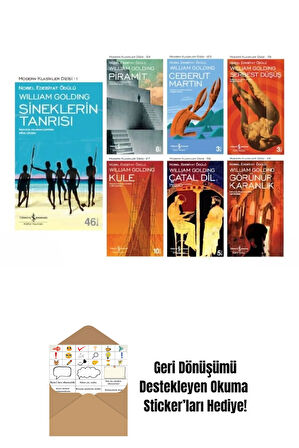 İş Bankası William Golding 7 Kitap Set + Okuma Sticker'ları