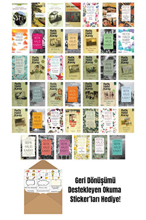 Refik Halid Karay 41 Kitap Seti + Okuma Sticker'ları