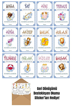 Hande Kazanova 12 Kitap Seti + Okuma Sticker'ları