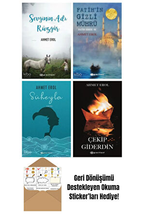 Ahmet Erol 4 Kitap Seti + Okuma Sticker'ları