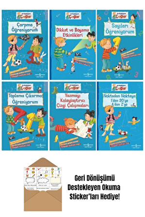 Arkadaşım Çağlar Okul Öncesi Öğretim Seti 6 Kitap + Okuma Sticker'ları