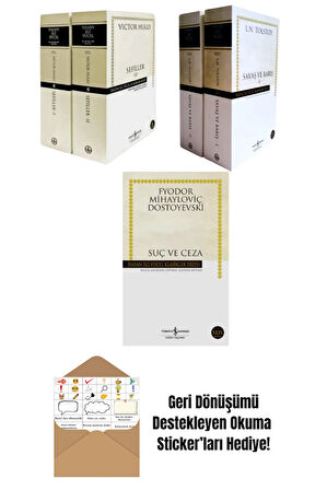 Savaş Ve Barış Sefiller Suç Ve Ceza + Okuma Sticker'ları