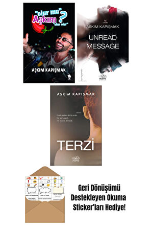 Aşkım Kapışmak 3 Kitap Seti + Okuma Sticker'ları