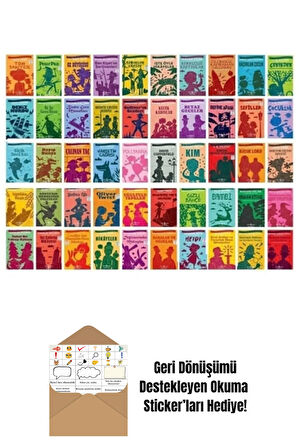 İlköğretim Çocuk Klasikleri 50 Kitap Set + Okuma Sticker'ları