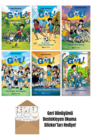 Luigi Garlando 6 Kitap Seti + Okuma Sticker'ları