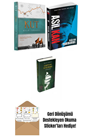 Kazım Yurdakul 3 Kitap Seti + Okuma Sticker'ları