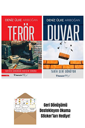 Deniz Ülke Arıboğan 2 Kitap Seti + Okuma Sticker'ları