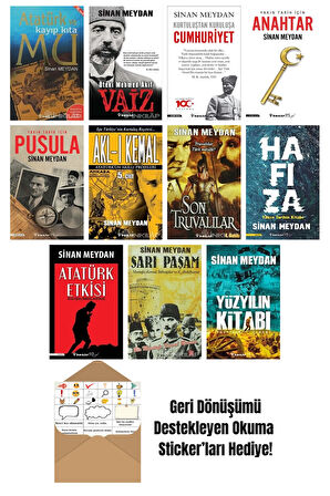 Sinan Meydan 11 Kitap Seti + Okuma Sticker'ları