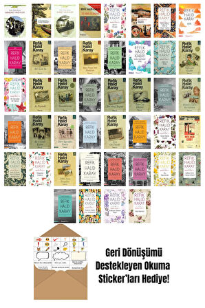 Refik Halid Karay 44 Kitap Seti + Okuma Sticker'ları
