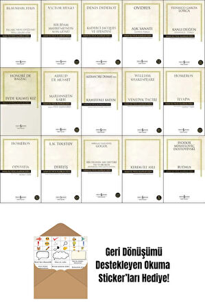 Hasan Ali Yücel Klasikler Dizisi 15 Kitap Set + Okuma Sticker'ları