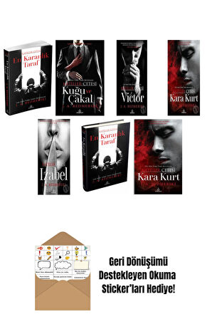 J. A. Redmerski 7 Kitap Seti + Okuma Sticker'ları