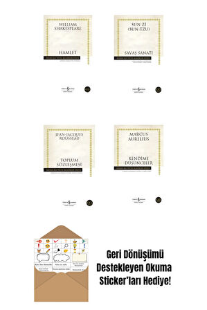 Hamlet - Toplum Sözleşmesi - Savaş Sanatı + Okuma Sticker'ları
