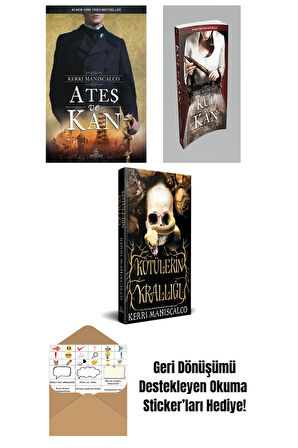 Kerri Maniscalco 3 Kitap Seti + Okuma Sticker'ları