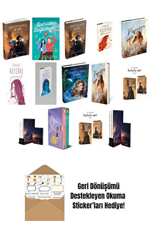 K. Kübra Berk 14 Kitap Seti + Okuma Sticker'ları