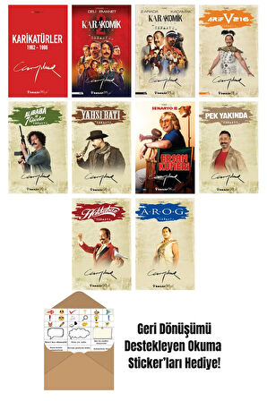 Cem Yılmaz Budan 10 Kitap Seti + Okuma Sticker'ları