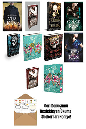 Kerri Maniscalco 10 Kitap Seti + Okuma Sticker'ları