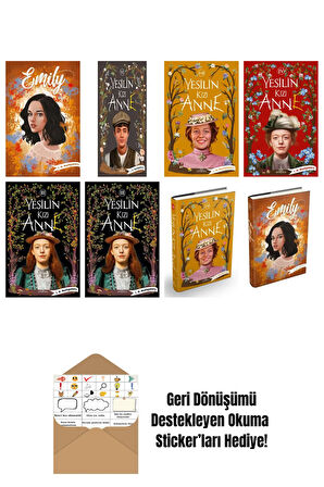 L. M. Montgomery 8 Kitap Seti + Okuma Sticker'ları
