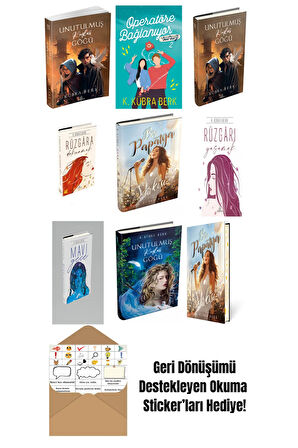 K. Kübra Berk 9 Kitap Seti + Okuma Sticker'ları