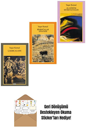 Yaşar Kemal 3 Kitap Set + Okuma Sticker'ları