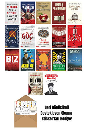 Osman Pamukoğlu 17 Kitap Seti + Okuma Sticker'ları