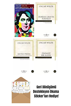 Oscar Wilde 4 Kitap Set + Okuma Sticker'ları