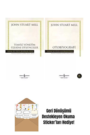 John Stuart Mill 2 Kitap Set + Okuma Sticker'ları