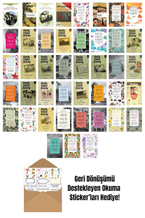 Refik Halid Karay 43 Kitap Seti + Okuma Sticker'ları