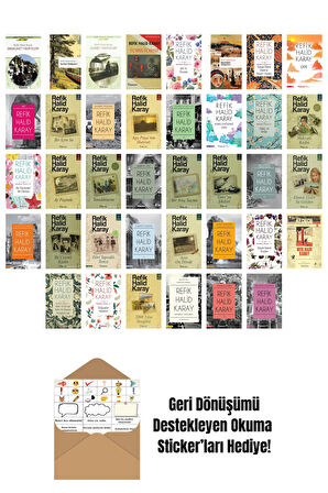 Refik Halid Karay 38 Kitap Seti + Okuma Sticker'ları