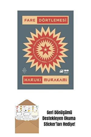 Fare Dörtlemesi Yeşil Kapak Haruki Murakami + Okuma Sticker'ları