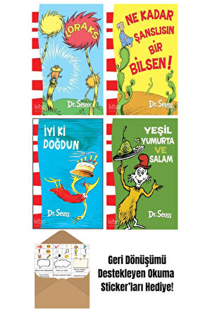 Seuss 4 Kitap Seti + Okuma Sticker'ları