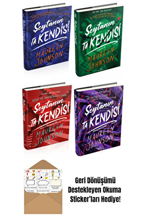 Maureen Johnson 4 Kitap Seti + Okuma Sticker'ları