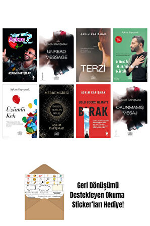 Aşkım Kapışmak 8 Kitap Seti + Okuma Sticker'ları