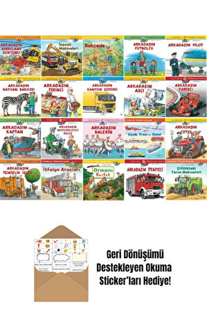Dünyayı Öğreniyorum Serisi 20 Kitap Set + Okuma Sticker'ları