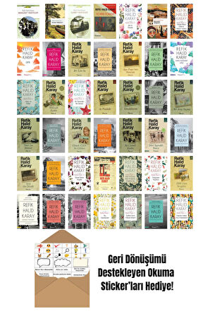 Refik Halid Karay 42 Kitap Seti + Okuma Sticker'ları
