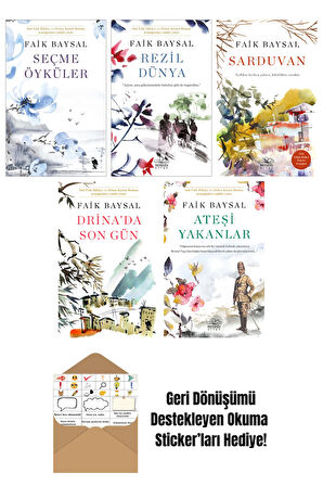 Faik Baysal 5 Kitap Seti + Okuma Sticker'ları
