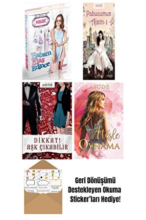 Asude 4 Kitap Seti + Okuma Sticker'ları