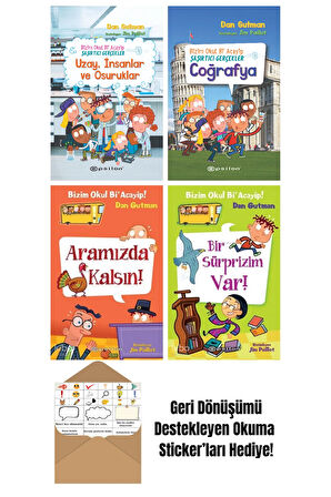 Dan Gutman 4 Kitap Seti + Okuma Sticker'ları