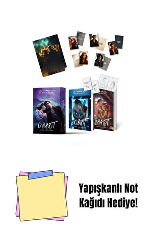 ÖZEL SERİ- KİBRİT İZMARİT CİLTLİ HEDİYELİ ÖZEL KUTU + Yapışkanlı Not Kağıdı