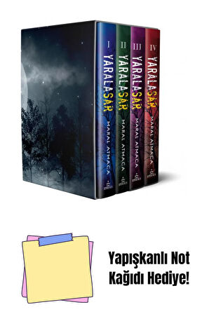 SET- YARALASAR (4 KİTAP), CİLTLİ + Yapışkanlı Not Kağıdı
