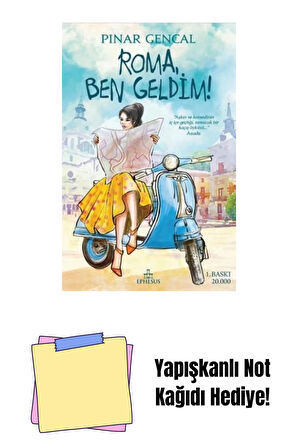 ROMA,BEN GELDİM!, CİLTLİ + Yapışkanlı Not Kağıdı