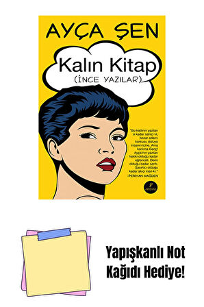 Kalın Kitap + Yapışkanlı Not Kağıdı