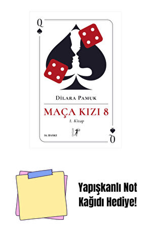 Maça Kızı 8 - 1. Kitap + Yapışkanlı Not Kağıdı