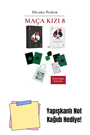 Maça Kızı 8 - 1. Kitap (Karton - 8. Baskı Kutulu Set) + Yapışkanlı Not Kağıdı