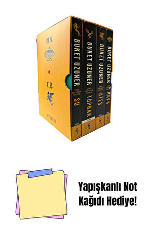 Buket Uzuner Tabiat Dörtlemesi Set + Yapışkanlı Not Kağıdı