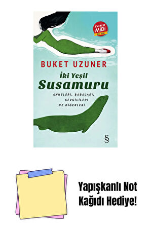 İki Yeşil Su Susamuru (Midi Boy) + Yapışkanlı Not Kağıdı