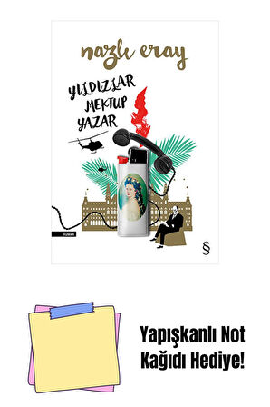 Yıldızlar Mektup Yazar + Yapışkanlı Not Kağıdı